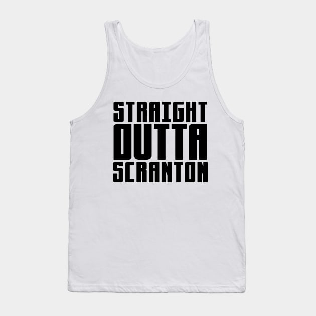 Straight Outta Scranton Tank Top by colorsplash